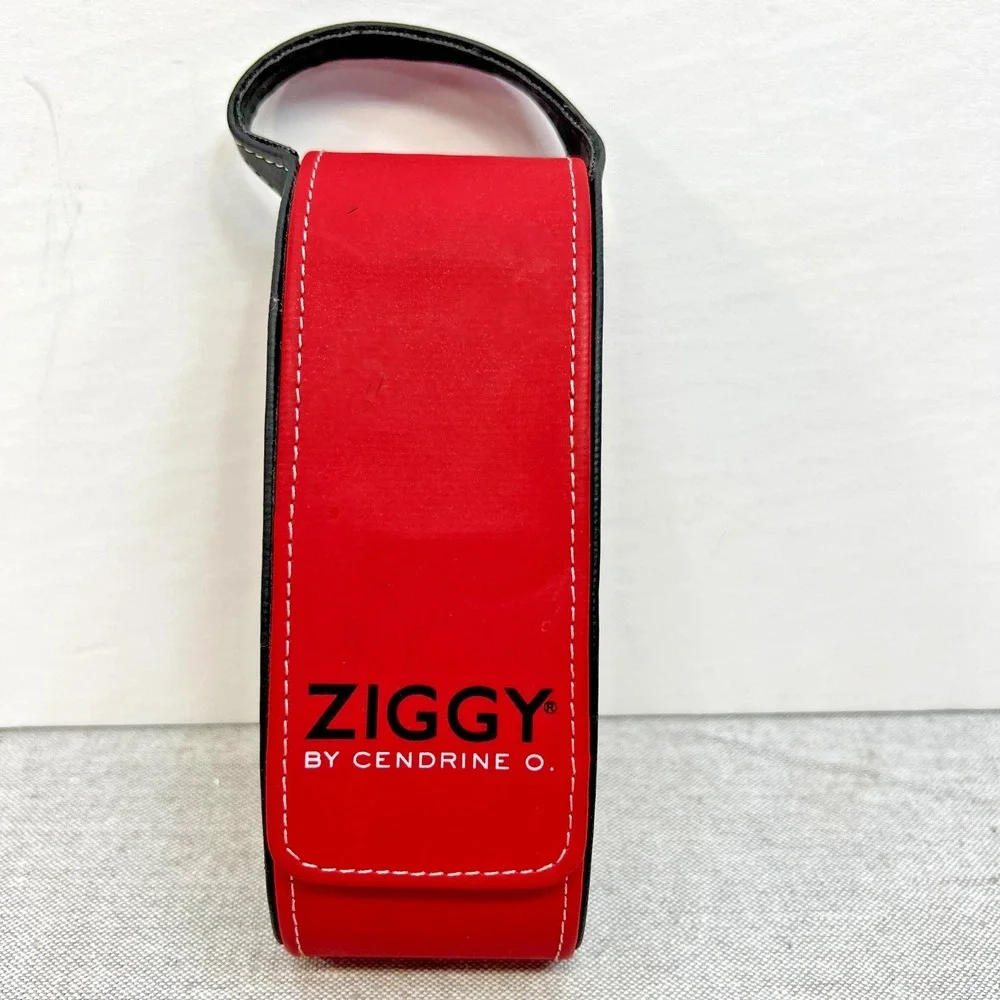 Ziggy By Cendrine O. Semi Hard Eyeglasses Case With Handle‎ & Magnetic Close Red